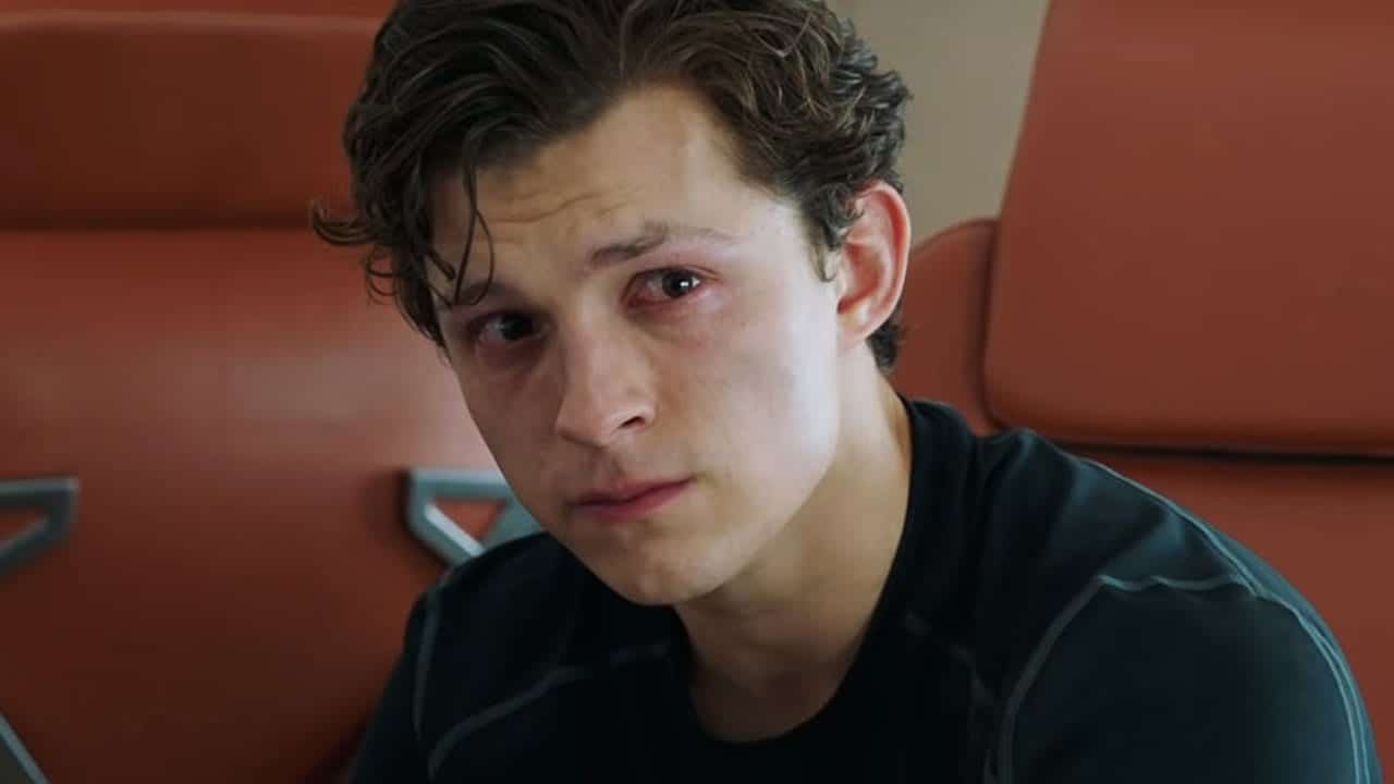 Sad Tom Holland Spider-Man