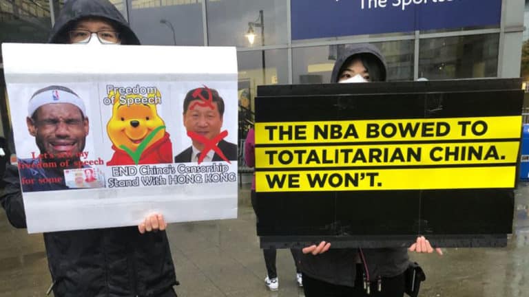 Official NBA store bans "Free Hong Kong" shirts but allows "Kill Cops"