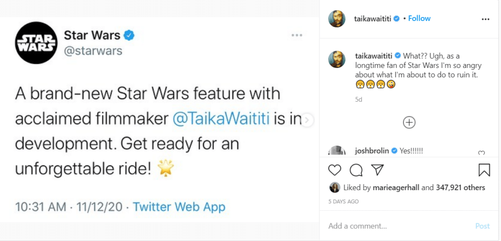 Waititi Instagram