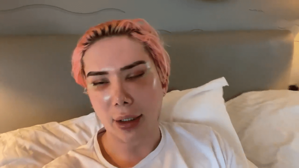 Oli London aka Jimin after South Korean transracial surgery