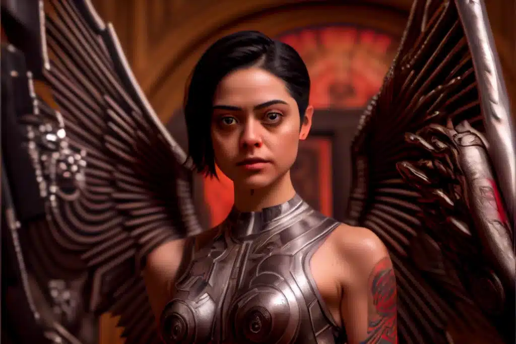 Rosa Salaza as Alita in sequel. concept art.