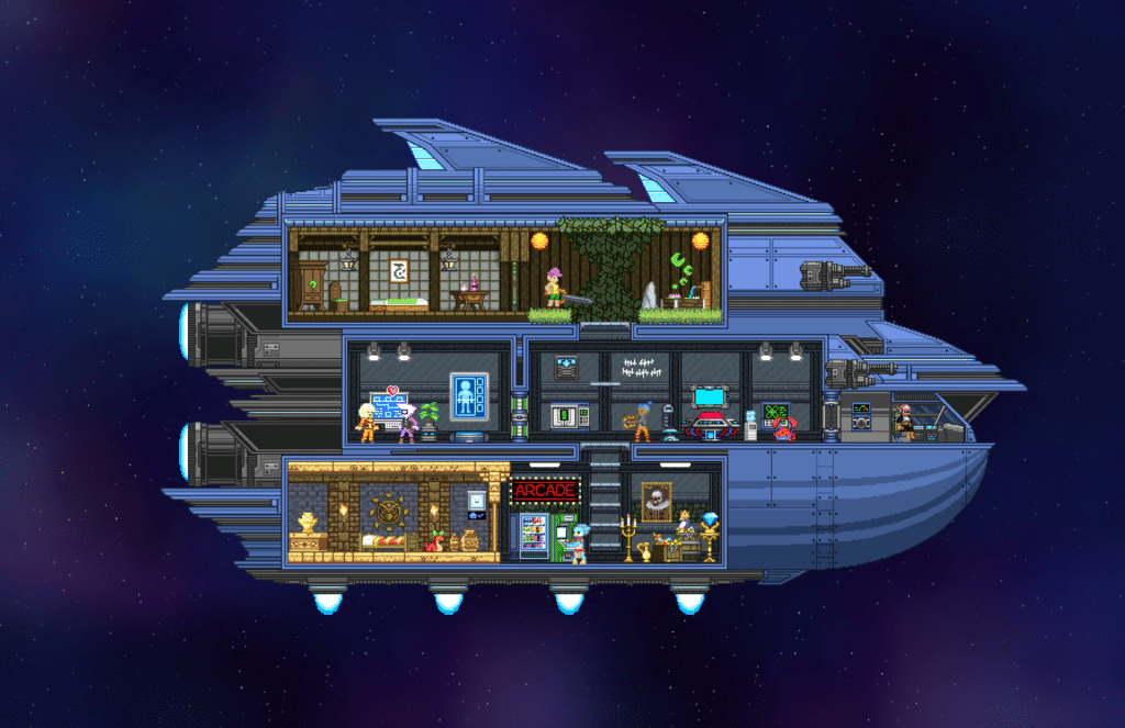 Starbound spaceship