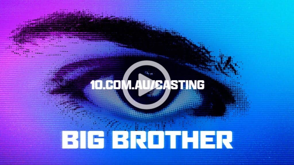 Big Brother Australia casting graphic with the show eye logo