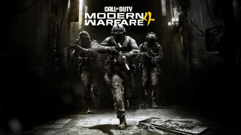 Modern Warfare 4 operators advancing through a dark alley