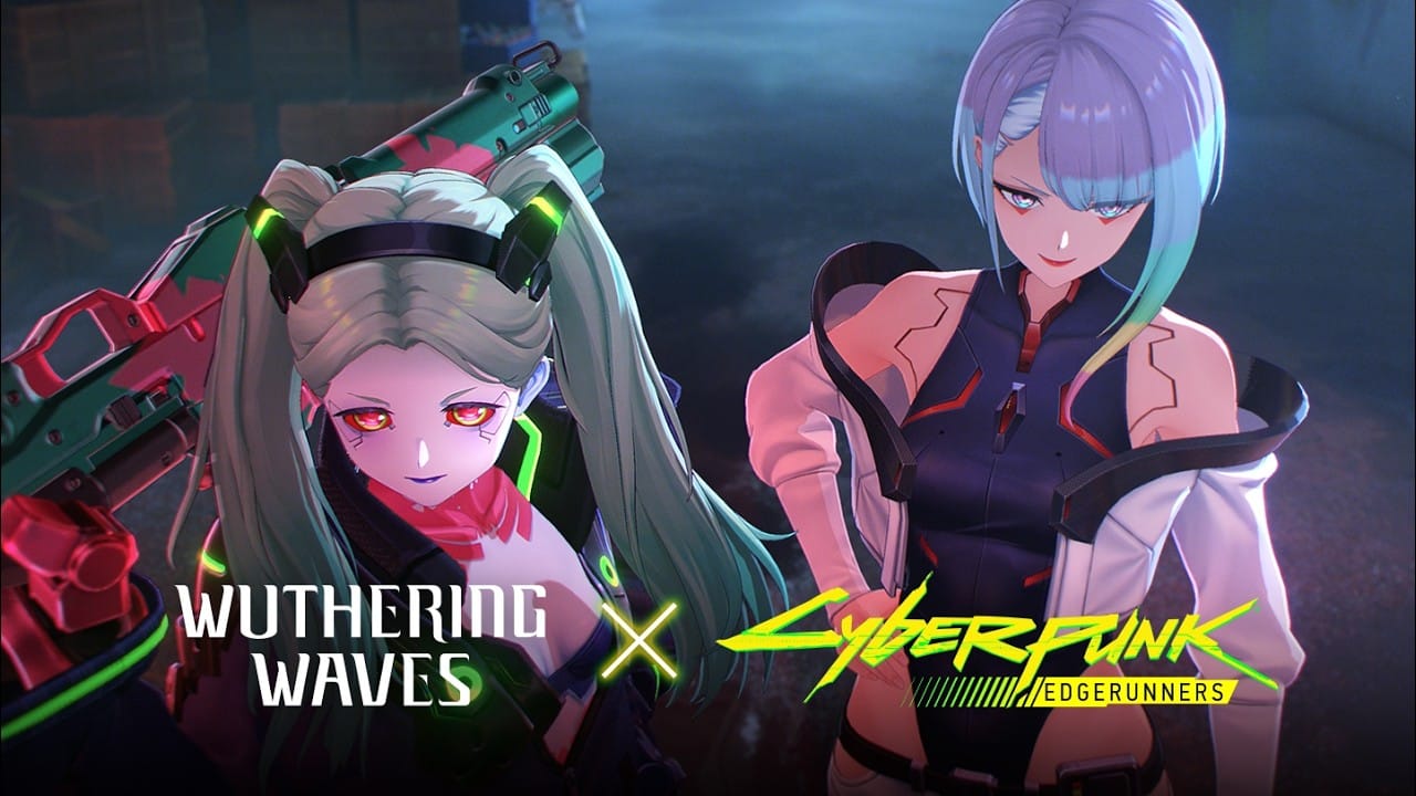 Lucy and Rebecca in the Wuthering Waves x Cyberpunk Edgerunners trailer