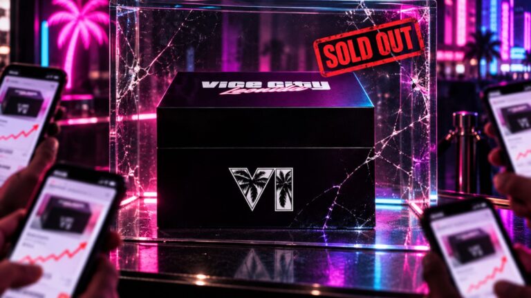GTA VI Vice City Collection box marked sold out as auction prices rise on surrounding phones