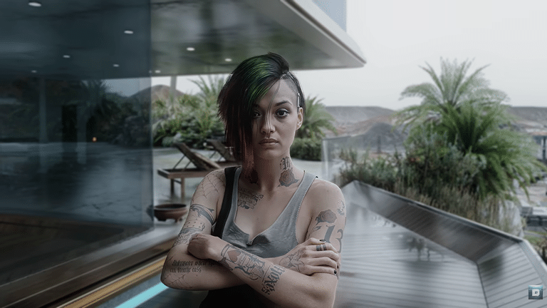 Judy in Cyberpunk 2077 using DLSS 5