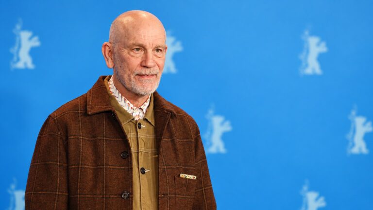 Actor John Malkovich photographed at the Berlin International Film Festival in 2023
