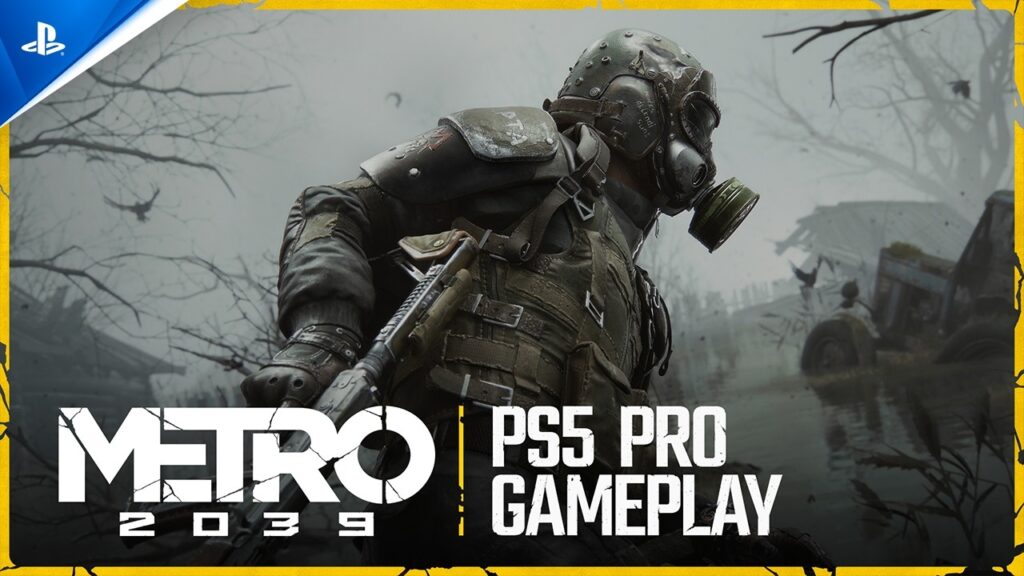 The masked Stranger explores ruined Moscow in Metro 2039 PS5 Pro gameplay