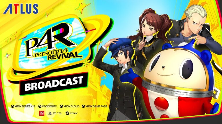 Official Persona 4 Revival broadcast artwork featuring Teddie and the Investigation Team