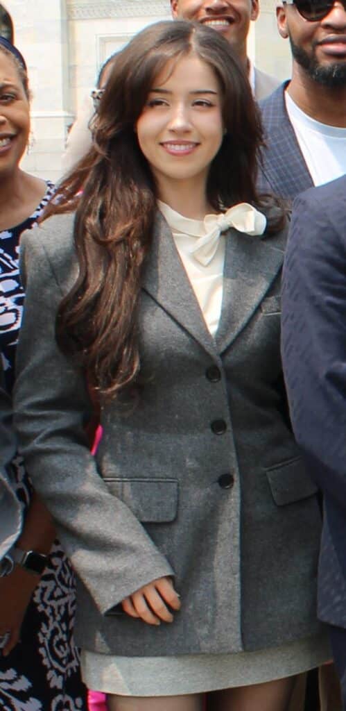 Pokimane attending the Creator Economy Caucus launch in 2025