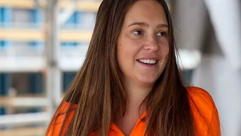 Lisa from The Block 2026 with her long hair down on the renovation site