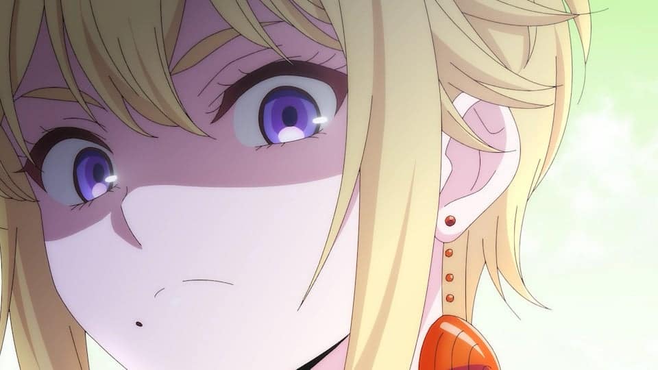 Karen reacts in a close-up from So What's Wrong with Getting Reborn as a Goblin?