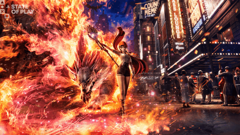 Rhapsody in Scarlet hero artwork showing Ellie and the game’s magical 1920s New York world.