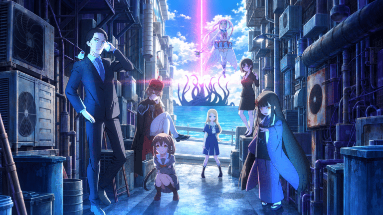 Sasaki and Peeps stand amid the many fantasy, psychic and magical-girl worlds colliding around them