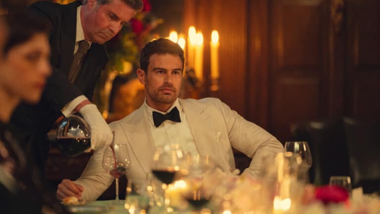 Theo James as Eddie Horniman in The Gentlemen Season 2 promotional still