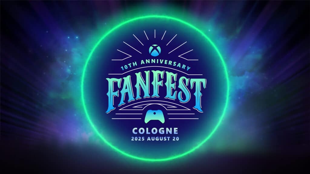 Xbox FanFest 10th anniversary artwork for Cologne in August 2025.