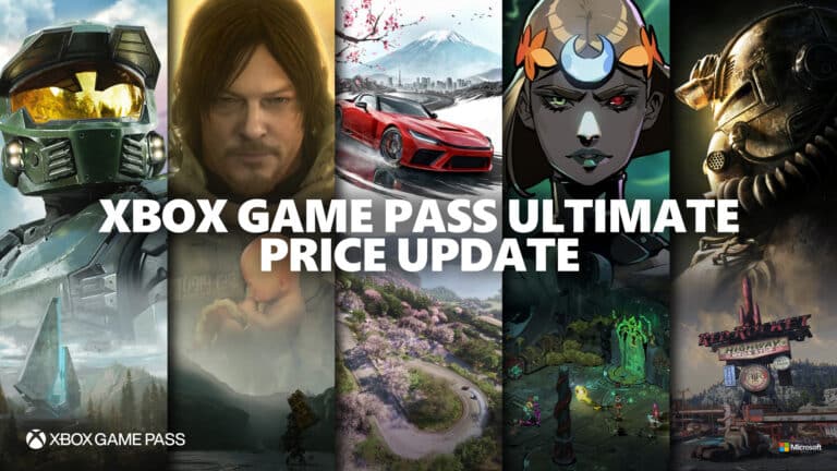 Xbox Game Pass Ultimate price update artwork.