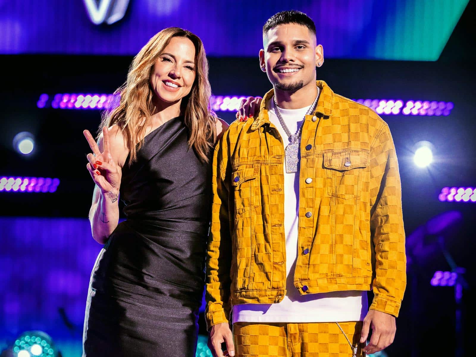Yung Milla with coach Melanie C on The Voice Australia 2026