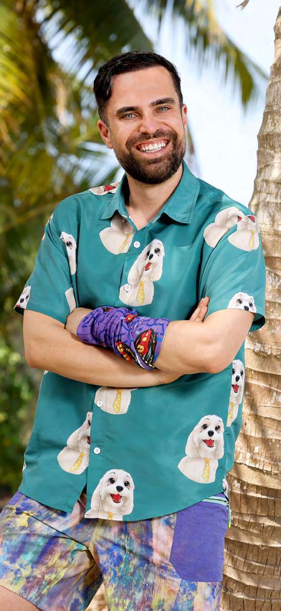 George Mladenov in his Australian Survivor Heroes V Villains publicity portrait