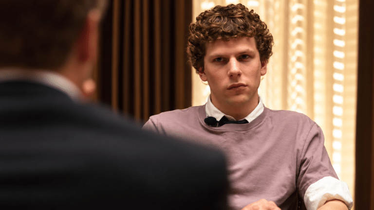Jesse Eisenberg as Mark Zuckerberg in The Social Network