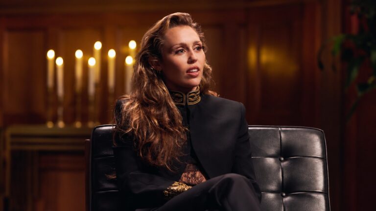 Miley Cyrus during an Apple Music interview
