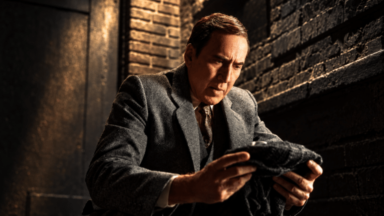 Nicolas Cage in Spider-Noir as he critiques the Marvel Cinematic Universe