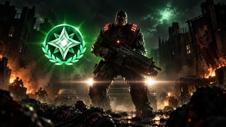 Xbox Mythic Achievements hero featuring a Gears of War character and Mythic badge